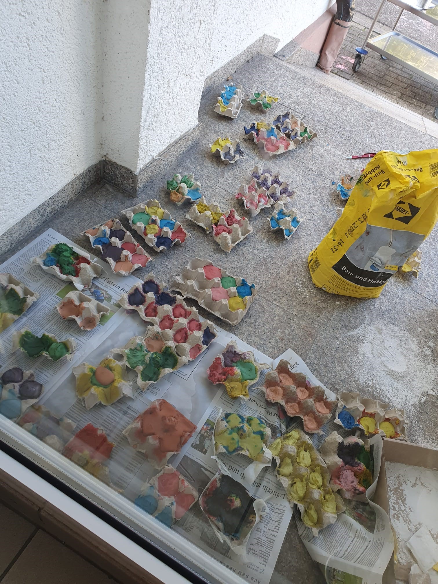 Sommerspiele und selbstgemachte Kreide